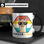 Cooler Onkel Tasse Lama, Lustiges Geschenk für den besten On – Schwarz [farbe:schwarz]