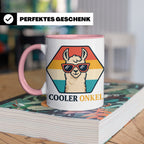 Cooler Onkel Tasse Lama, Lustiges Geschenk für den besten On – Rosa [farbe:rosa]