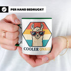 Cooler Onkel Tasse Lama, Lustiges Geschenk für den besten On – Grün [farbe:grün]