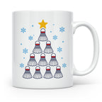 Badminton Tasse Weihnachtsbaum Federball Lustiges Geschenkid – Weiß [farbe:weiß]