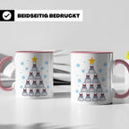 Badminton Tasse Weihnachtsbaum Federball Lustiges Geschenkid – Rosa [farbe:rosa]