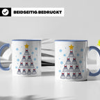 Badminton Tasse Weihnachtsbaum Federball Lustiges Geschenkid – Blau [farbe:blau]