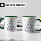 Badminton Tasse Weihnachtsbaum Federball Lustiges Geschenkid – Grün [farbe:grün]