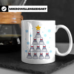 Badminton Tasse Weihnachtsbaum Federball Lustiges Geschenkid – Weiß [farbe:weiß]