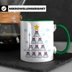 Badminton Tasse Weihnachtsbaum Federball Lustiges Geschenkid – Grün [farbe:grün]