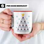 Badminton Tasse Weihnachtsbaum Federball Lustiges Geschenkid – Rot [farbe:rot]