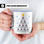 Badminton Tasse Weihnachtsbaum Federball Lustiges Geschenkid – Blau [farbe:blau]