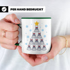 Badminton Tasse Weihnachtsbaum Federball Lustiges Geschenkid – Grün [farbe:grün]