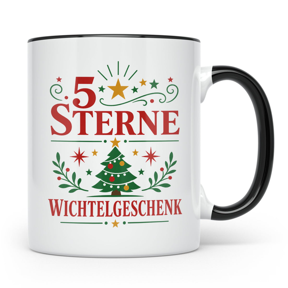 Wichtelgeschenk Tasse Wichteln Lustiges Geschenk für Arbeits – Schwarz [farbe:schwarz]