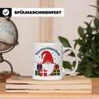 Schrottwichtelgeschenk Tasse für Wichteln auf Weihnachtsfeie – Weiß [farbe:weiß]