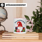Schrottwichtelgeschenk Tasse für Wichteln auf Weihnachtsfeie – Rosa [farbe:rosa]