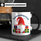 Schrottwichtelgeschenk Tasse für Wichteln auf Weihnachtsfeie – Schwarz [farbe:schwarz]