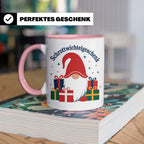 Schrottwichtelgeschenk Tasse für Wichteln auf Weihnachtsfeie – Rosa [farbe:rosa]