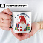 Schrottwichtelgeschenk Tasse für Wichteln auf Weihnachtsfeie – Schwarz [farbe:schwarz]