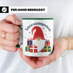 Schrottwichtelgeschenk Tasse für Wichteln auf Weihnachtsfeie – Grün [farbe:grün]