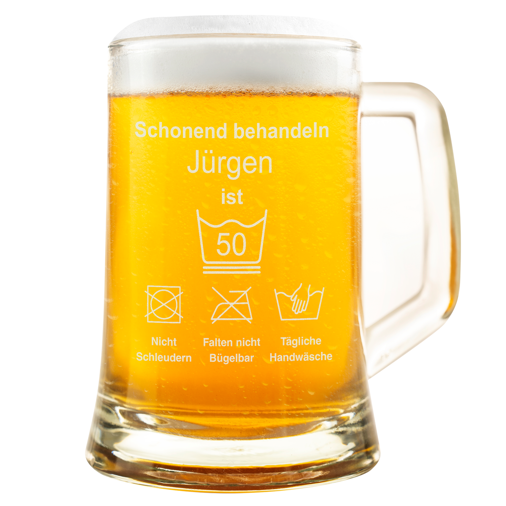 Personalisiertes Geburtstagsgeschenk Bierkrug Individualisiert Geburtstagsspruch Bierliebhaber