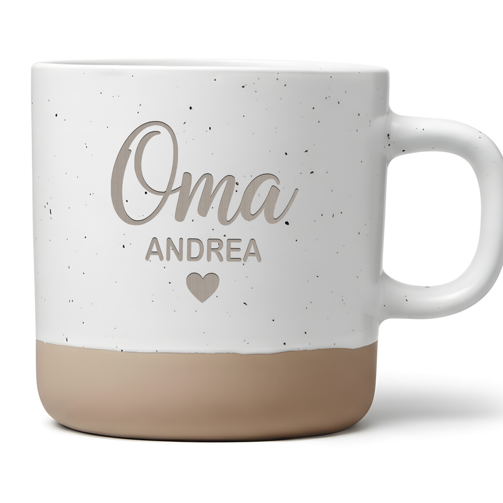 Personalisierte Tasse Oma Geschenkidee, Kaffeetasse mit Namen, ideales Geschenk für die Oma, zum Geburtstag oder für Muttertag