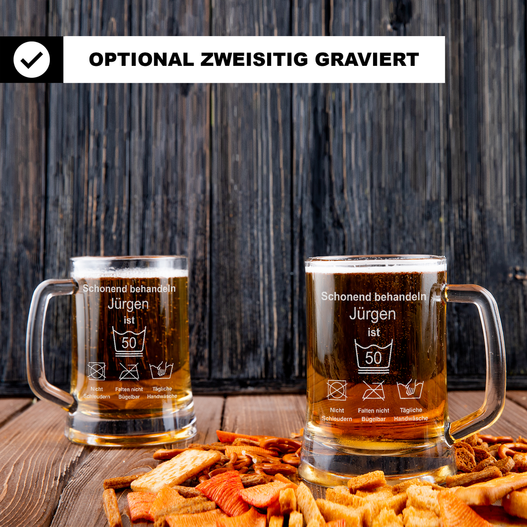 Personalisiertes Geburtstagsgeschenk Bierkrug Individualisiert Geburtstagsspruch Bierliebhaber