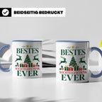 Wichtelgeschenk Tasse "Bestes Wichtelgeschenk Ever" Lustige  – Blau [farbe:blau]