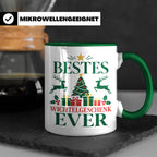 Wichtelgeschenk Tasse "Bestes Wichtelgeschenk Ever" Lustige  – Grün [farbe:grün]