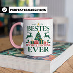 Wichtelgeschenk Tasse "Bestes Wichtelgeschenk Ever" Lustige  – Rosa [farbe:rosa]