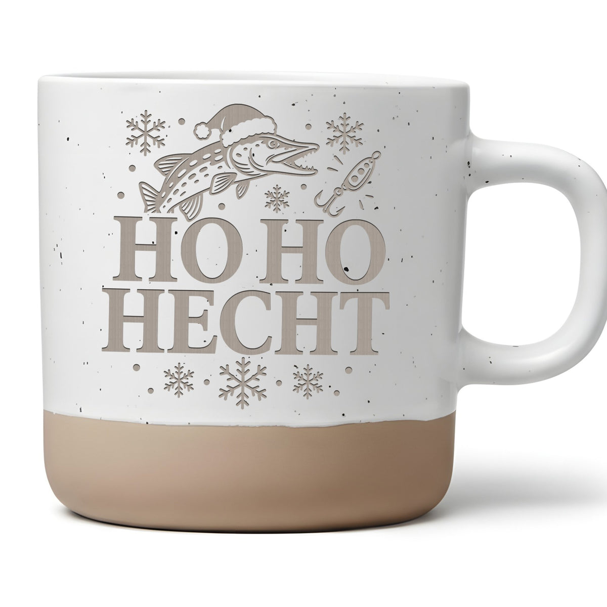 Hohoho Hecht Tasse - Lustiges Geschenk für Hechtangler & Raubfischangl – Bild 1
