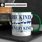 Vegan Tasse Be Kind To Every Kind | Tierschutz Spruch Kaffee – Grün [farbe:grün]