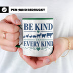 Vegan Tasse Be Kind To Every Kind | Tierschutz Spruch Kaffee – Grün [farbe:grün]