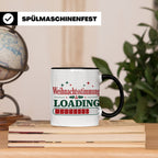 Weihnachtsstimmung Loading Tasse lustig für Gamer & Kollegen – Schwarz [farbe:schwarz]