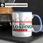 Weihnachtsstimmung Loading Tasse lustig für Gamer & Kollegen – Blau [farbe:blau]