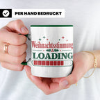 Weihnachtsstimmung Loading Tasse lustig für Gamer & Kollegen – Grün [farbe:grün]