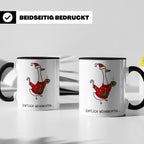 Gans Tasse Weihnachten Lustig mit Spruch Endlich Weihnachten – Schwarz [farbe:schwarz]
