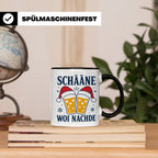 Schääne Woi Nachde Tasse Pfälzer Dialekt Weihnachten Bier Sp – Schwarz [farbe:schwarz]