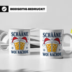 Schääne Woi Nachde Tasse Pfälzer Dialekt Weihnachten Bier Sp – Weiß [farbe:weiß]