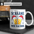 Schääne Woi Nachde Tasse Pfälzer Dialekt Weihnachten Bier Sp – Weiß [farbe:weiß]