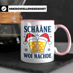 Schääne Woi Nachde Tasse Pfälzer Dialekt Weihnachten Bier Sp – Rosa [farbe:rosa]