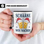 Schääne Woi Nachde Tasse Pfälzer Dialekt Weihnachten Bier Sp – Schwarz [farbe:schwarz]
