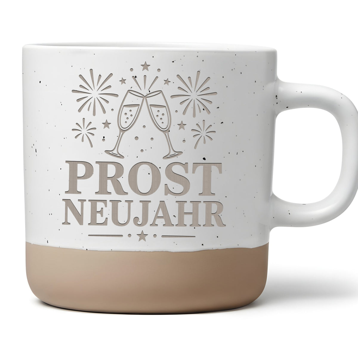 Prost Neujahr Tasse - Silvester Geschenk für Familie, Freunde & Gastge – Bild 1