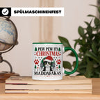 Pew Pew Maddafakas Tasse Katze mit Pistole | Lustiges Gesche – Grün [farbe:grün]