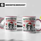 Pew Pew Maddafakas Tasse Katze mit Pistole | Lustiges Gesche – Rosa [farbe:rosa]