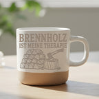Brennholz ist meine Therapie Tasse - Geschenk für Holzmacher, Kaminbes – Bild 6