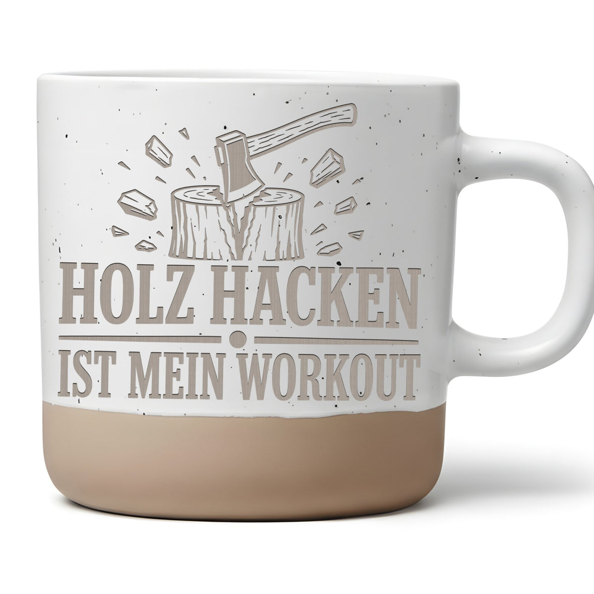 Holz hacken ist mein Workout Tasse - Lustiges Geschenk für Holzmacher, – Bild 1
