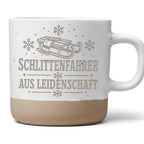 Schlittenfahrer aus Leidenschaft Tasse - Rodeln Geschenk für Familie & – Bild 1