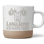 Langläufer ich gleite lieber Tasse - Geschenk für Skilangläufer & Loip – Bild 1