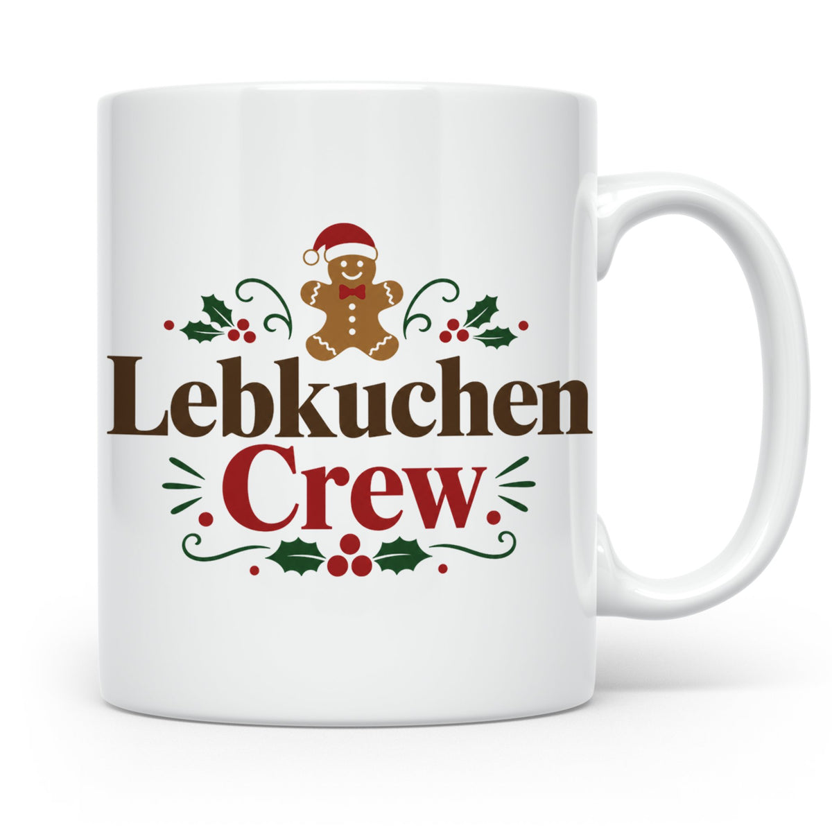 Lebkuchen Crew Tasse für die ganze Familie lustiger Kaffeebe – Weiß [farbe:weiß]
