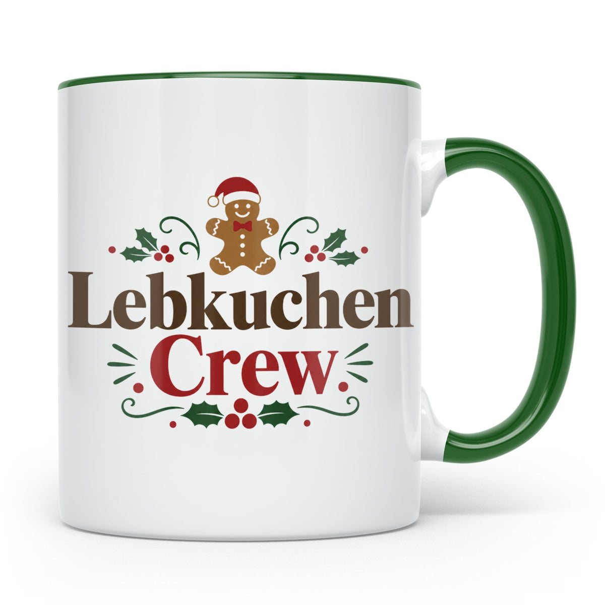 Lebkuchen Crew Tasse für die ganze Familie lustiger Kaffeebe – Grün [farbe:grün]