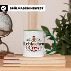 Lebkuchen Crew Tasse für die ganze Familie lustiger Kaffeebe – Grün [farbe:grün]