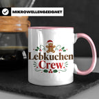 Lebkuchen Crew Tasse für die ganze Familie lustiger Kaffeebe – Rosa [farbe:rosa]