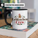 Lebkuchen Crew Tasse für die ganze Familie lustiger Kaffeebe – Schwarz [farbe:schwarz]