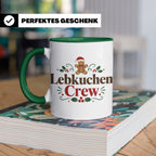 Lebkuchen Crew Tasse für die ganze Familie lustiger Kaffeebe – Grün [farbe:grün]